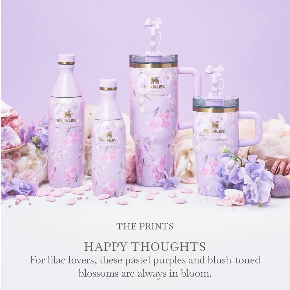Open to Offers! NIB Stanley x LoveShackFancy Quencher 40 OZ in Happy Thoughts